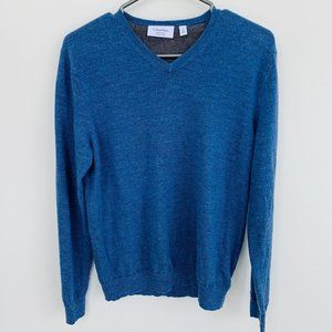 Calvin Klein Italian Merino V-Neck Sweater - Size S